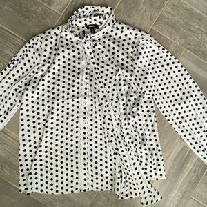 Express polka dot blouse